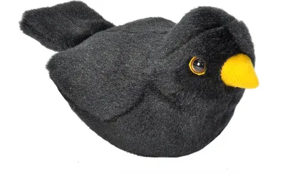Produktbild von Plüschvogel Amsel mit Sound - 10 cm