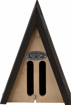Produktbild von Rivanto® Schmetterlingshaus Wigwam 14,4 x 11,6 x 20,2 cm Kiefernholz, Schwarz