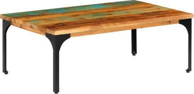 Immagine prodotto di Tavolino The Living Store 100x60x35 cm in legno massiccio antico