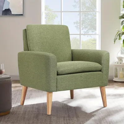 Imagen del producto de Sillón - Silla - Sillón reclinable - Sillón de descanso - Silla con reposabrazos - Diseño ergonómico - Estructura de madera maciza