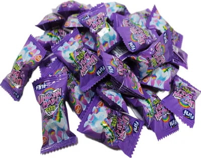 Image de Boom Unicorn Bonbons à mâcher Fizz avec poudre effervescente à l'unité 5g