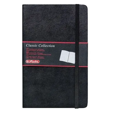 Zdjęcie produktu dla Herlitz 10789428, Monochromatyczny, Czarny, A5, 96 ark., 80 g/m², Papier w kratkę