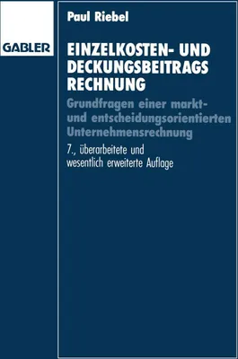 Produktbild von Einzelkosten- und Deckungsbeitragsrechnung