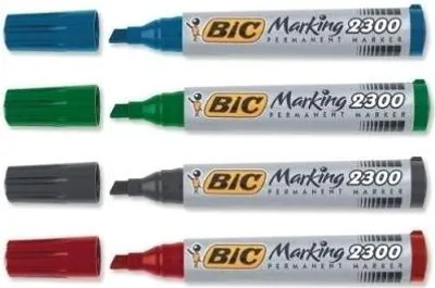 Immagine prodotto di BIC Permanent-Marker 2300 Ecolutions, Keilspitze, 4er Etui