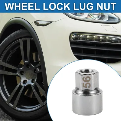Image de Écrou De Verrouillage De Roue #56 Diamètre 3/4" 20 Encoches Pointues Clé De Démontage D'Écrou De Vis Antivol Pour Porsche Boxster 911 Cayenne Macan
