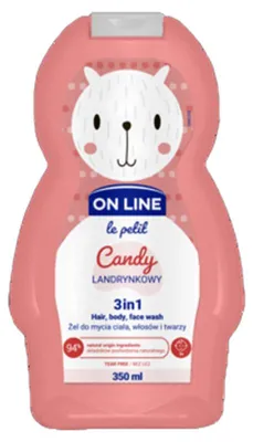 Produktbild von ON LINE LE PETIT Feuchtigkeitsspendendes Gel 3-in-1 mit dem Geschmack von süßem Bonbon, 350 ml