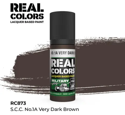 Produktbild von AK Interactive RC873 - S.C.C. No.1A Very Dark Brown 17 ml. - Neu