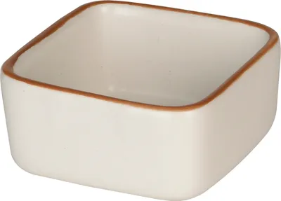 Image de Bol de service miniature Excellent Houseware, en céramique, 7 x 7 x 4 cm, blanc
