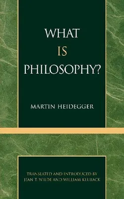 Produktbild von What is Philosophy?