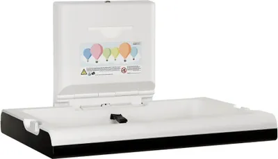 Produktbild von Mediclinics Babywickeltisch - horizontal - Wandmontage - Edelstahl - schwarz