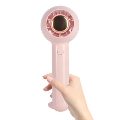 Obrázek produktu pro (růžový) přenosný ventilátor, dobíjecí mini USB ruční ventilátor, tichý ruční ventilátor bez lopatek