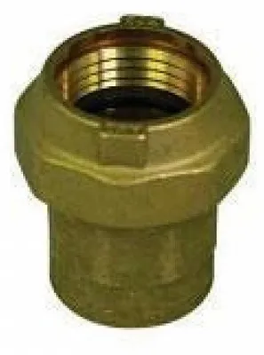 Image de Raccord droit femelle en laiton pour polyéthylène, diamètre 25 x 3/4