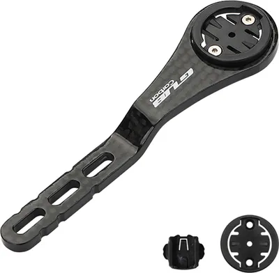 Obrázek produktu pro Držák pro montáž cyklistického počítače, karbonový, integrovaný, zakřivený, lehký, pro GARMIN Cat Eye, Bryton series, prodlužovací držák cyklistického počítače