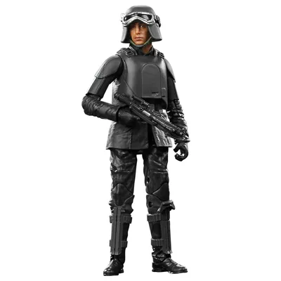 A Star Wars Imperial Officer action figure standing against a white background.