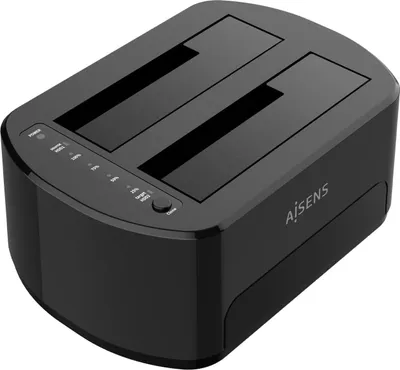 Produktbild von AISENS ASDS-D03B, HDD, SSD, SATA, 2.5,3.5", 2 TB, USB 3.2 Gen 1 (3.1 Gen 1) Type-B, Schwarz