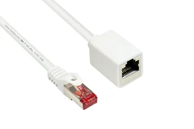 Produktbild von SO-37067 - Patchkabel Cat.6, S/FTP, 0,5m, weiß