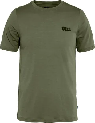 Obrázek produktu pro Fjällräven Abisko Wool Logo tričko s krátkým rukávem Green M Man Green M