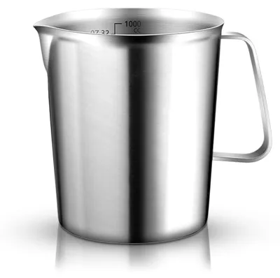 Edelstahl-Messbecher 1 l mit Skala, spülmaschinenfest