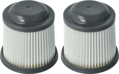 Two vacuum cleaner filters are displayed side-by-side on a white background.