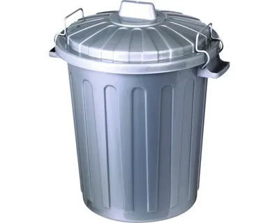 Obrázek produktu pro Popelnice 46 l s víkem plastová šedá