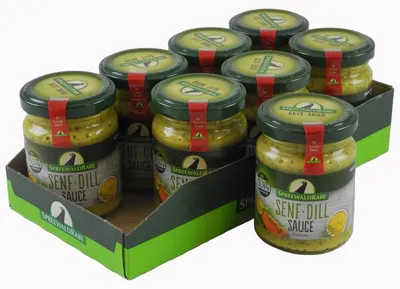 Produktbild von Senf-Dill Sauce mit Honig 8er Set (8 Gläser à 120 ml)