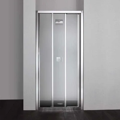 Produktbild von Nischenduschtür 80 cm drei transparente Schiebetüren | Star