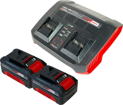 Produktbild von Einhell PXC Starter Kit 2x Power X-Change Akku 18 V 4,0 Ah ( 2x 4511396 ) + Power X-Twincharger 3A Doppel Ladegerät ( 4512069 )