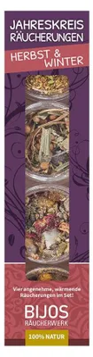 Räucherset, 4 x 10 ml, Herbst- und Wintermischungen