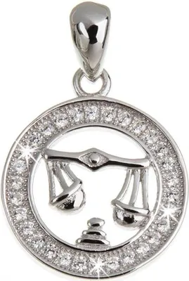 Produktbild von SILBERKETTEN STORE Anhänger Sternzeichen - 925 Silber - Waage