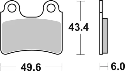 Produktbild von sbs Bremsbeläge Bremsklötze 802HF
