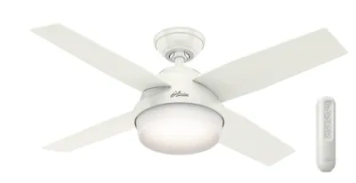 Obrázek produktu pro Stropní ventilátor s osvětlením a dálkovým ovládáním Dante White 112 cm