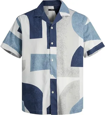 Produktbild von Jack & Jones Blacarnaby Print Resort Plus Size Kurzarmhemd Mehrfarbig 3XL Mann Mehrfarbig 3XL