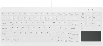 Image de Active Key Contour Design Active Key AK-C7412, taille réelle (100 %), filaire, USB, touches à membrane, QWERTZ, blanc