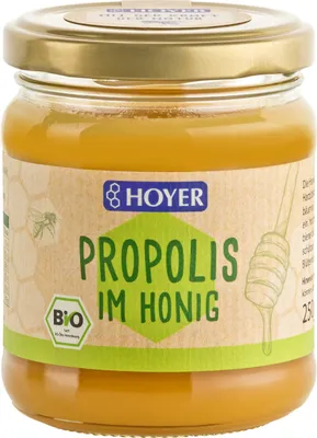 Produktbild von Hoyer Propolis im Honig, Wildblumenhonig, 250 g, Behälter