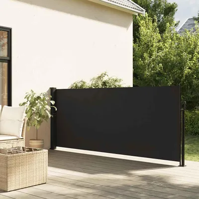 Obrázek produktu pro Boční výsuvná markýza černá 140x600 cm