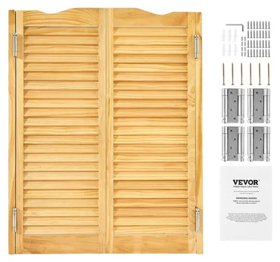 Zdjęcie produktu dla Drzwi do salonu VEVOR, 907x28x1060 mm, drzwi skrzydłowe z zawiasami i zestawem okuć, drzwi skrzydłowe, łatwe w montażu, łukowe drzwi skrzydłowe wewnętrzne