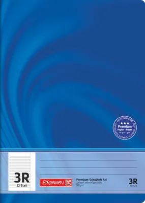 Obrázek produktu pro BRUNNEN 104440323 Cvičebnice Vivendi A4 21 řádkových systémů s okrajem, Lin. 3R modrá