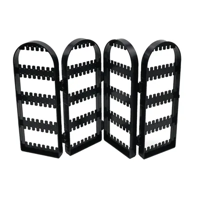 Produktbild von Paravent Ohrring Organizer klappbar 44 x 29 cm schwarz Ohrringhalter Ohrringständer Schmuckständer Schmuckhalter