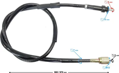 Obrázek produktu pro Kabel tachometru pro skútr Huragan 5