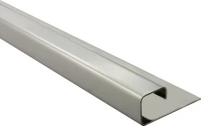 Produktbild von Quadrat Edelstahlschiene Profil Fliesenschiene Edelstahl V2A L250cm 11mm glänzend