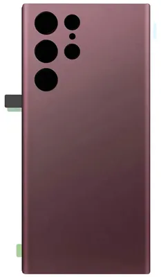 Obrázek produktu pro Clappio, náhradní zadní sklo pro Samsung Galaxy S22 Ultra, bordó