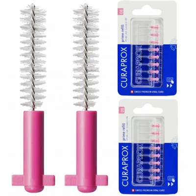 Produktbild von Curaprox CPS 08 Prime Refill – Interdentalbürsten – Größe 08 – 2 Packungen