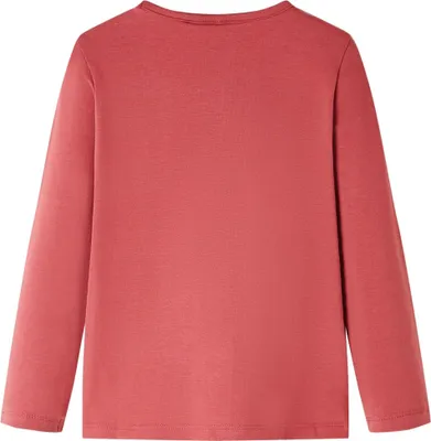 Immagine prodotto di vidaXL Camicia a maniche lunghe per bambini rosa scuro 104