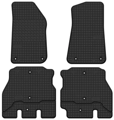 Zdjęcie produktu dla Dywaniki gumowe do Jeep Wrangler JL od 2017 – 4 szt., czarne, dopasowane