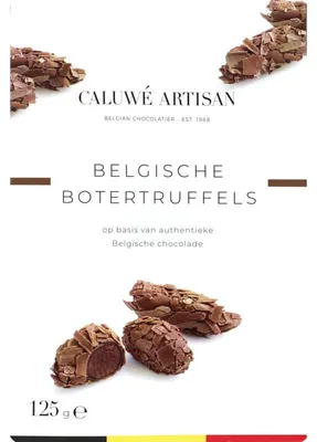 Immagine prodotto di Caluwé Artisan Belgian Botertruffels 125g – Tartufi di cioccolato fatti a mano