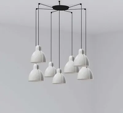 Produktbild von VENICE 200 7L Pendelleuchte weiß 64255-124-7L