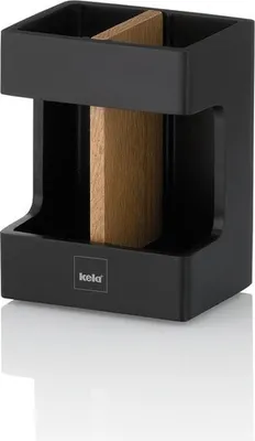 Immagine prodotto di Portaspazzolino, legno, nero - Kela | Cube