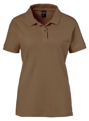 Produktbild von Damen Poloshirt, toffee, Größe 4XL : 4XL : toffee : 100% Baumwolle