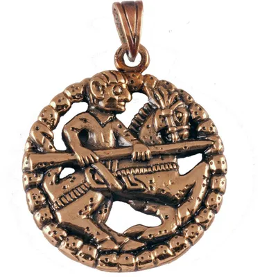 Produktbild von Gokstad-Anhänger Krieger Bronze Anhänger Schmuck Wikinger Vikings