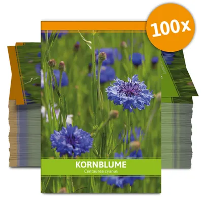 Produktbild von Kornblume für Werbezwecke (100 Tütchen) | Kornblumensamen von FLORTUS